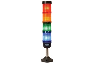 IK Series Four Level 220V AC 100mm Tube Plastic Base LED Tower 50mm